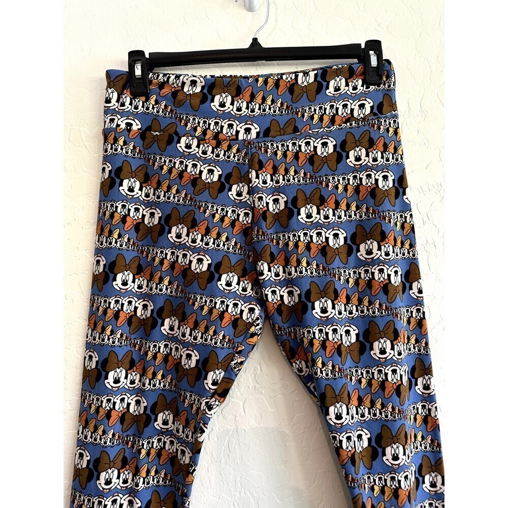 LuLaRoe‎ Blue Mickey Mouse Leggings Disney Woman's One Size Tall & Curvy - Picture 10 of 16